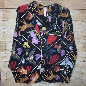 Rosa de Weerd x Anthropologie Pajama Style Top, 3X
